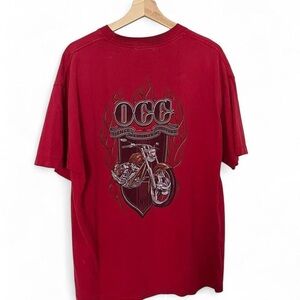 Orange County Choppers Red Graphic Biker T shirt